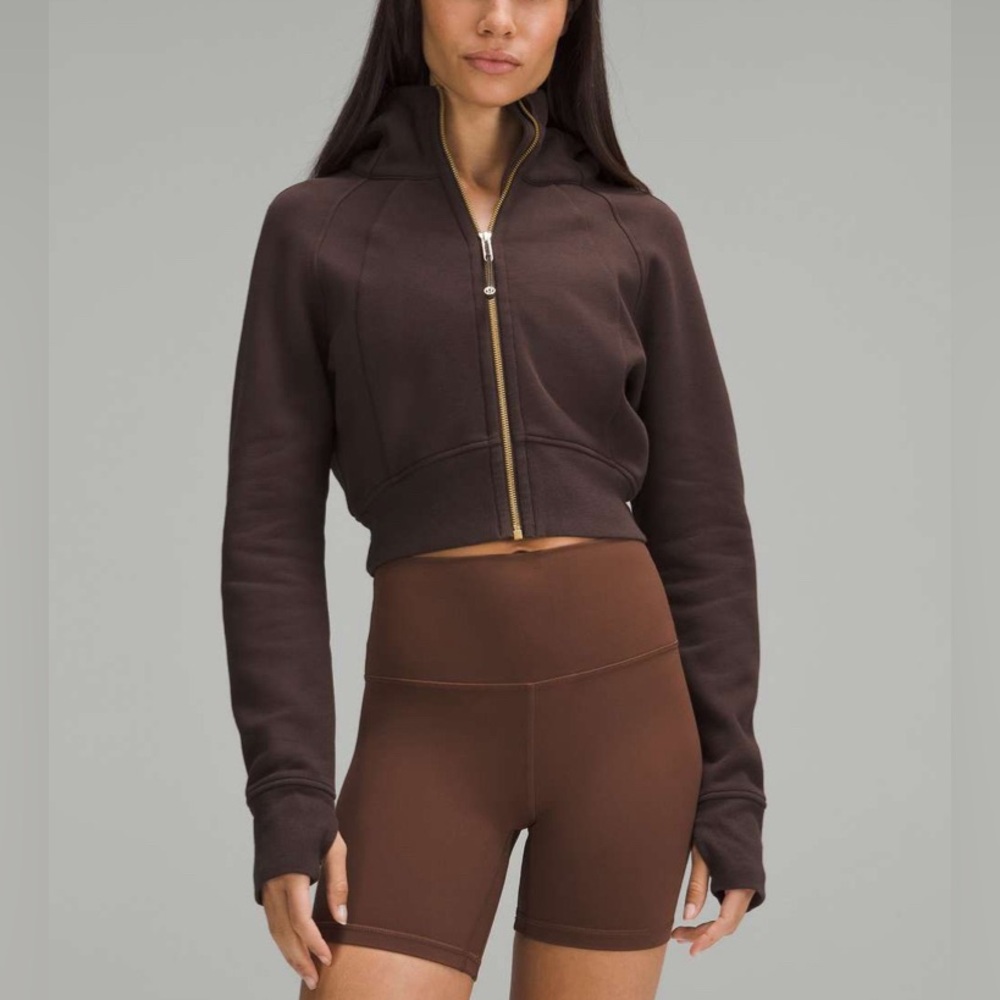 Lululemon Scuba Full-Zip Cropped Hoodie